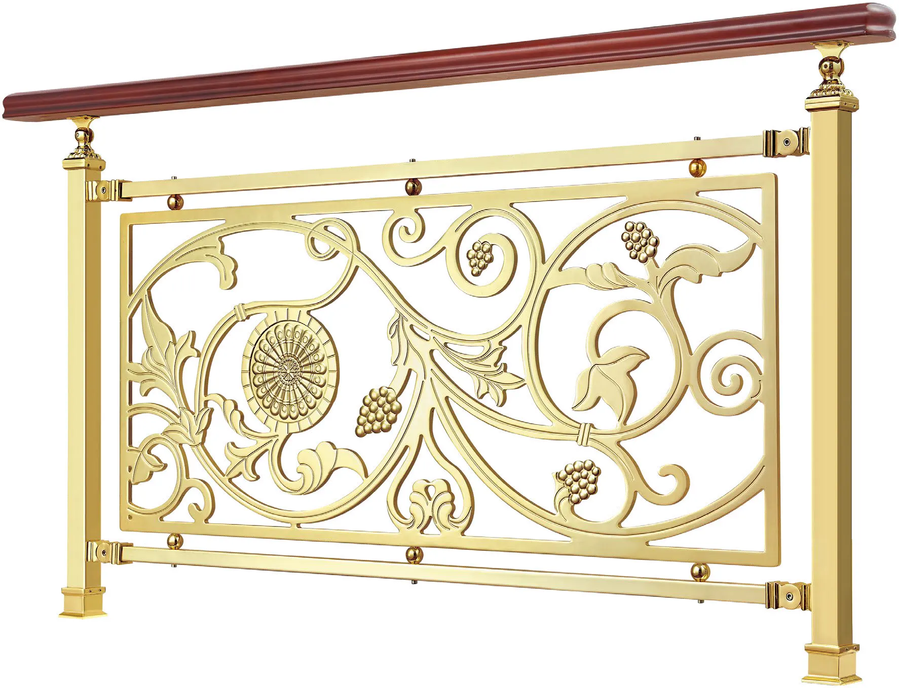 Maatwerk Ontwerp Aangepaste Trapleuning Decoratief Binnen voor Villa Licht Luxe Stijl Interieur Trapleuning