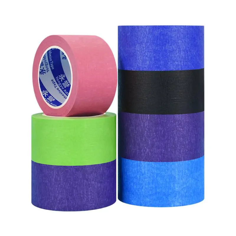 New 10M Color Masking Tape Black Decoration Masking Spray Paint Traceless Student Office Art Painting Sticker