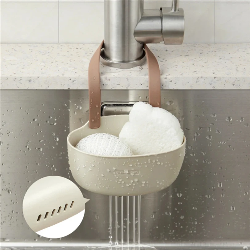 

Kitchen Sink Holder Hanging Drain Basket Adjustable Drain Rack Soap Sponge Holder Faucet Holder Kitchen Accessories New