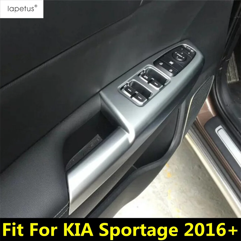 

Car Inner Door Armrest Window Lift Button Switch Panel Decoration Cover Trim ABS Matte Accessories For KIA Sportage 2016 - 2020