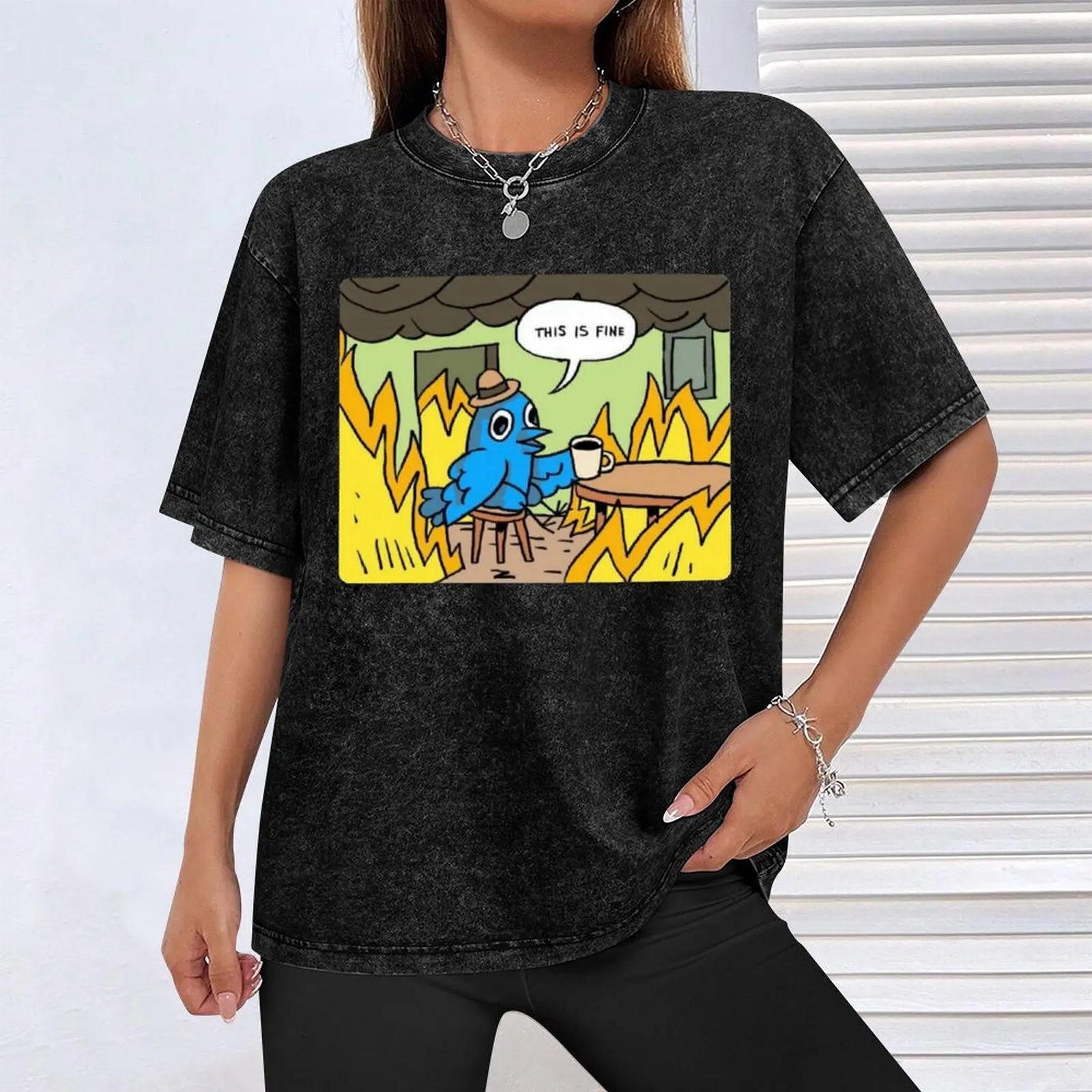 هذا جيد! ريبيتور ميمي |   تي شيرت Rip Twitter Merch تي شيرت رجالي صيفي تي شيرت قطني