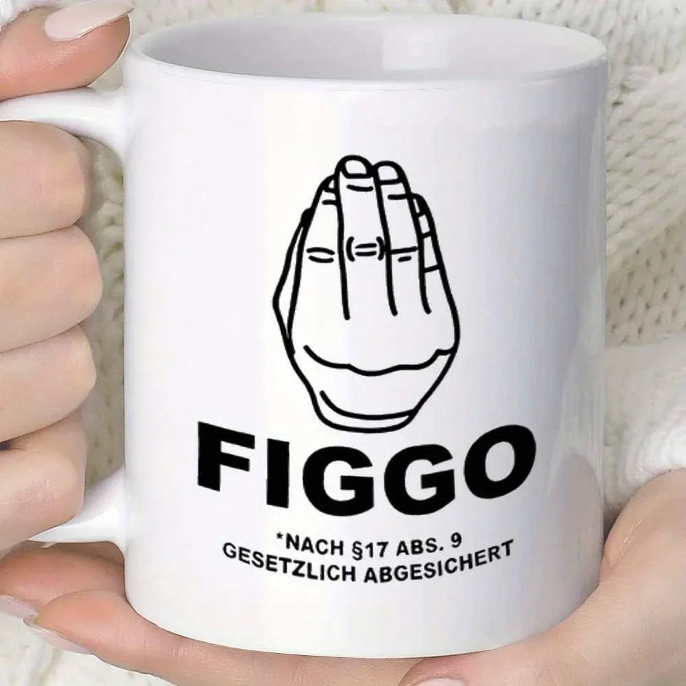 Novelty FIGGO Locking Mug Coffee Cup Juice Cup 11Oz 360Ml Fun Gift