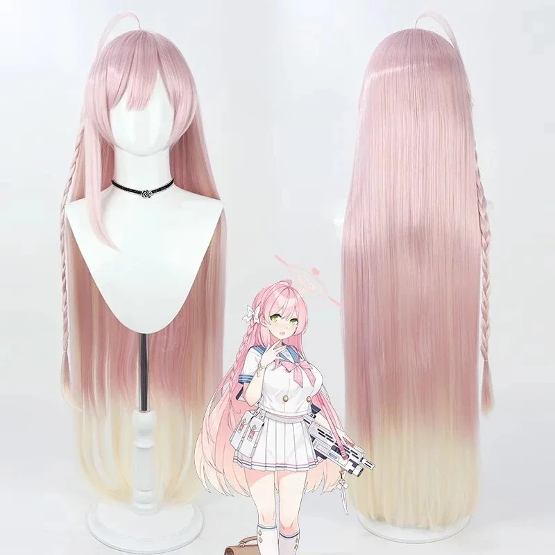 

Blue Archive Hanako Urawa Cosplay Wig Anime Roleplay Party Costume Prop Synthetic Hair