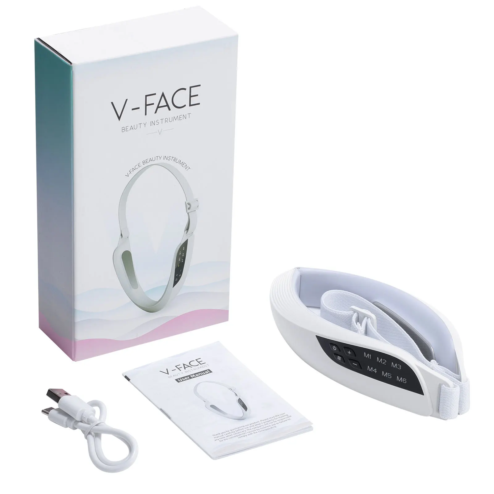 

3-in-1 Microcurrent LED Massager: Red/Blue/Violet Light + Heat Therapy, Portable Beauty Gift for Women