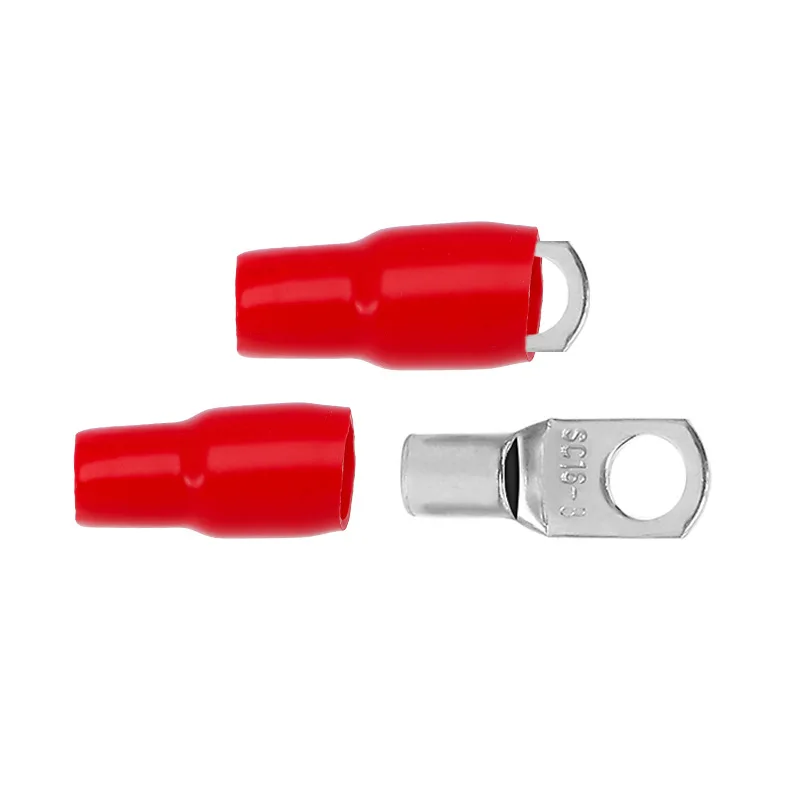 240Pcs/Box Tin-Plated SC Open Barrel Terminals with Waterproof PVC Insulating Sleeves Kit