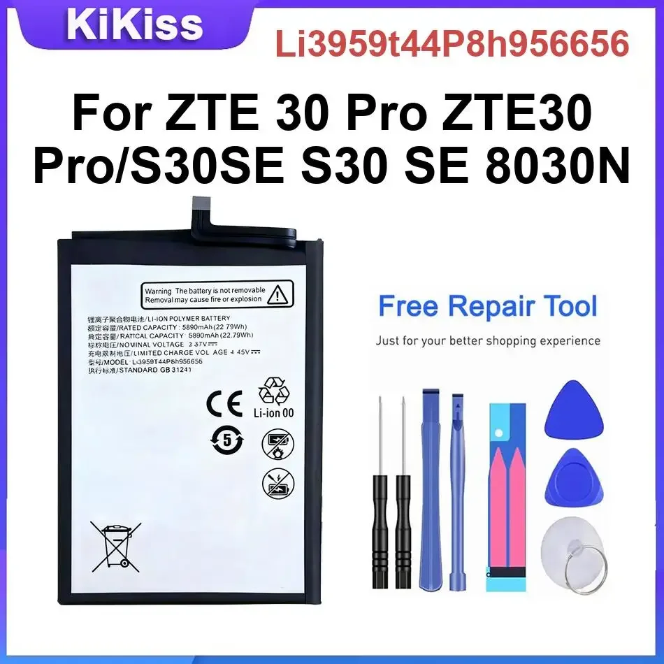 Mobile Phone Battery Li3959t44P8h956656 For ZTE 30 Pro S30 SE 8030N Powerful Batteries