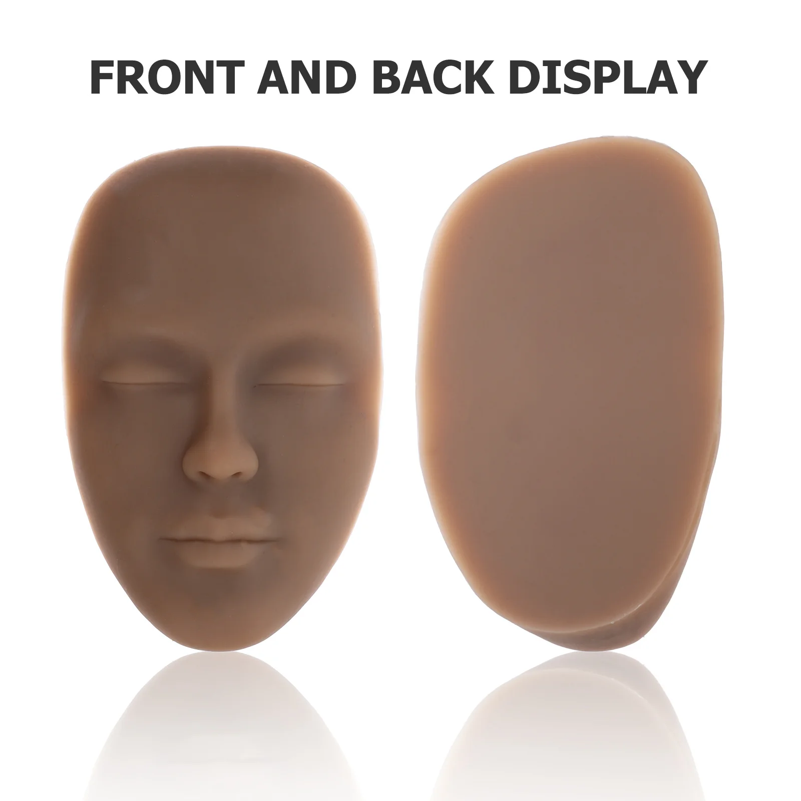 

Makeup Practice Face, Silicone Soft Skin For Eyebrows Eyes Lips Training, Light Asian Tone , Detachable Tattoo Practice