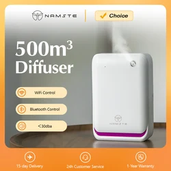 NAMSTE-Máquina de Aromaterapia para Sala Grande, 500m ³, Smart, Controle WiFi, Difusor de Fragrância Doméstico, 400ml, Difusor Profissional, 10W