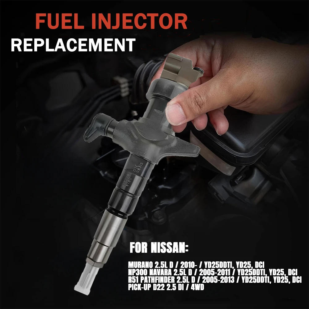

295050-1060 295050-0300 Common Rail Injector for NISSAN NAVARA PATHFINDER YD2K Engine 16600-1AT0A 16600-5X00A 16600-5X01A
