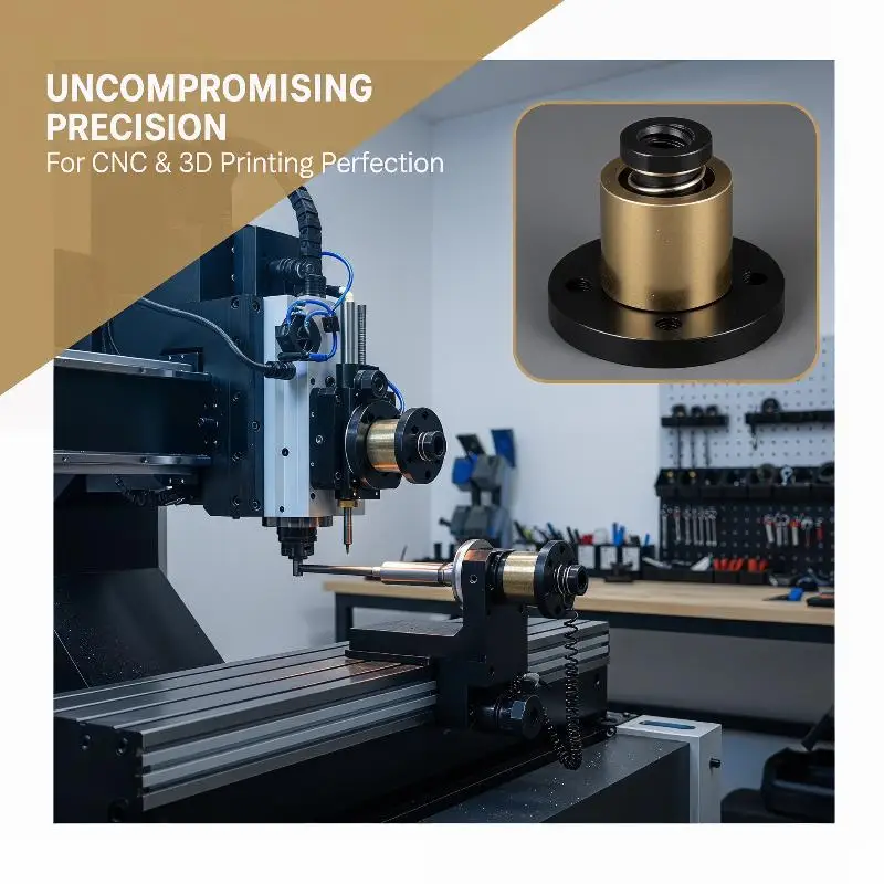 T8 Brass Lead Screw Nut Anti-backlash Feature for High Accuracy CNC and 3D Printers