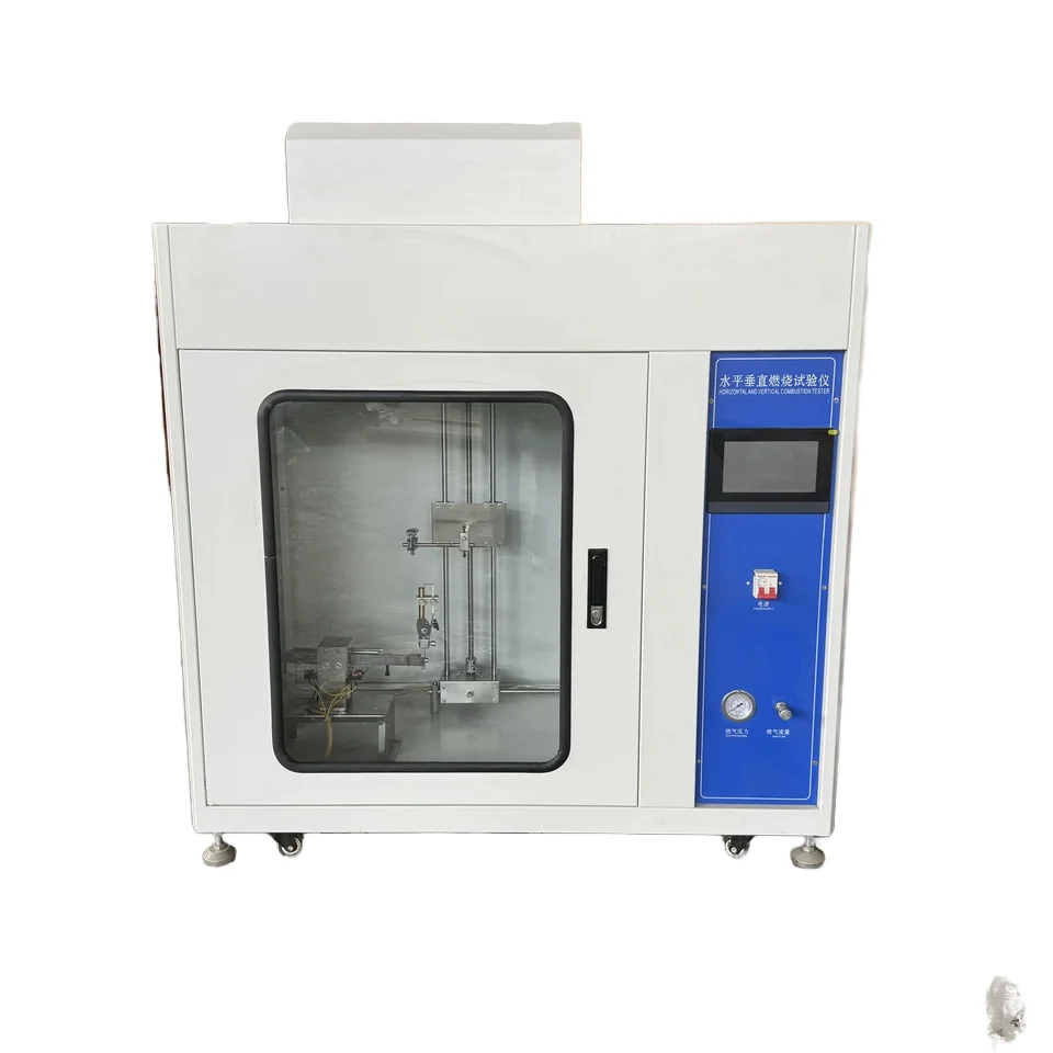 

Горизонтальный тестер вертикального горения Тестер вертикальной горютности Вертикальное оборудование для испытания пламени Пластик Горизонтальный