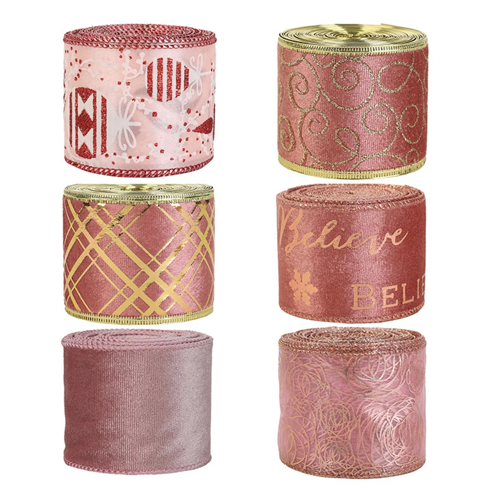 Christmas Ribbon for Wrapping Bow Making Wreath Crafting and Holiday Decorations for DIY Projects and Seasonal Celebrations