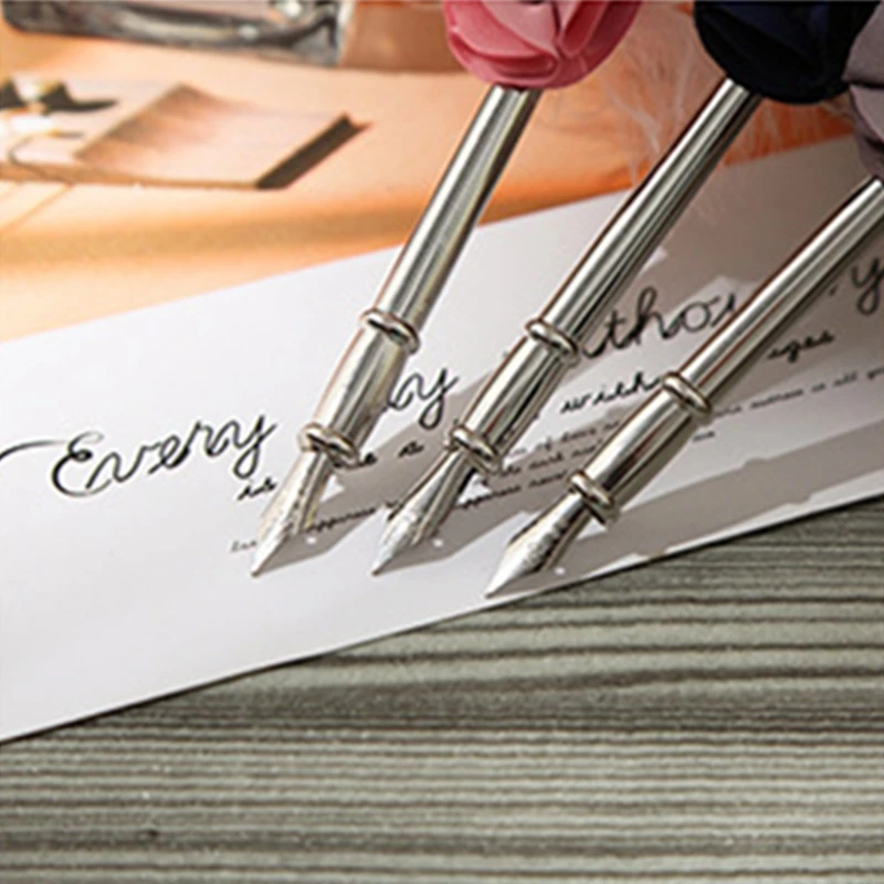 Retro Writing Quill Dip Pen Replaceable Fountain Pen Set for Beginners