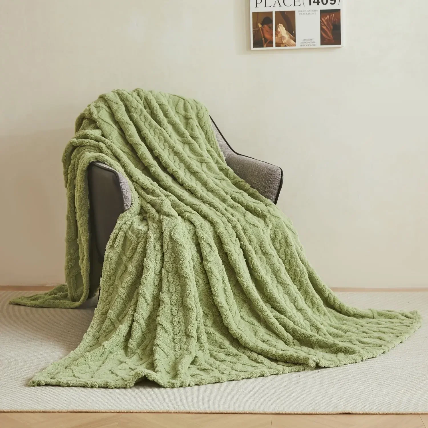 Coral Fleece Flannel Blankets For Beds Solid Color Spring Winter Soft Warm Bedspread Sofa Cover Tafurong Plush Plaid Blankets