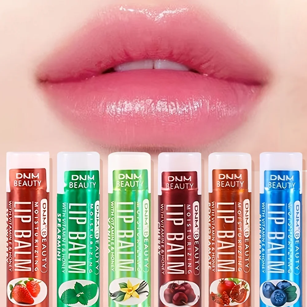

6-piece fruit lipstick set lip moisturizing and anti drying lipstick with various fruit flavors