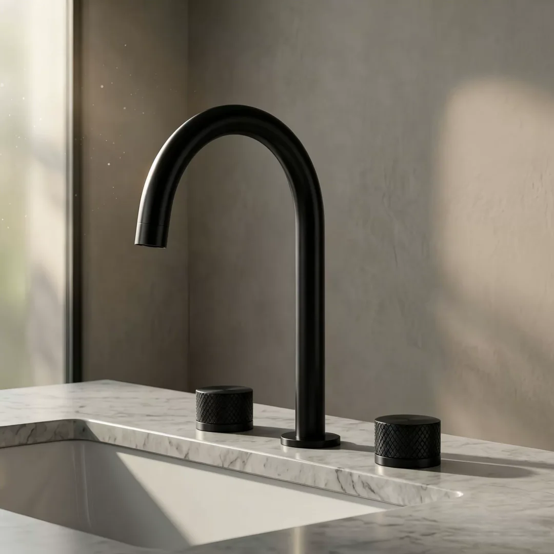 Widespread Black Basin Faucet 3 Holes Bathroom Faucet Brushed Gold Sink Faucet Tap Rose Gold Bathroom Water Faucet basin faucet