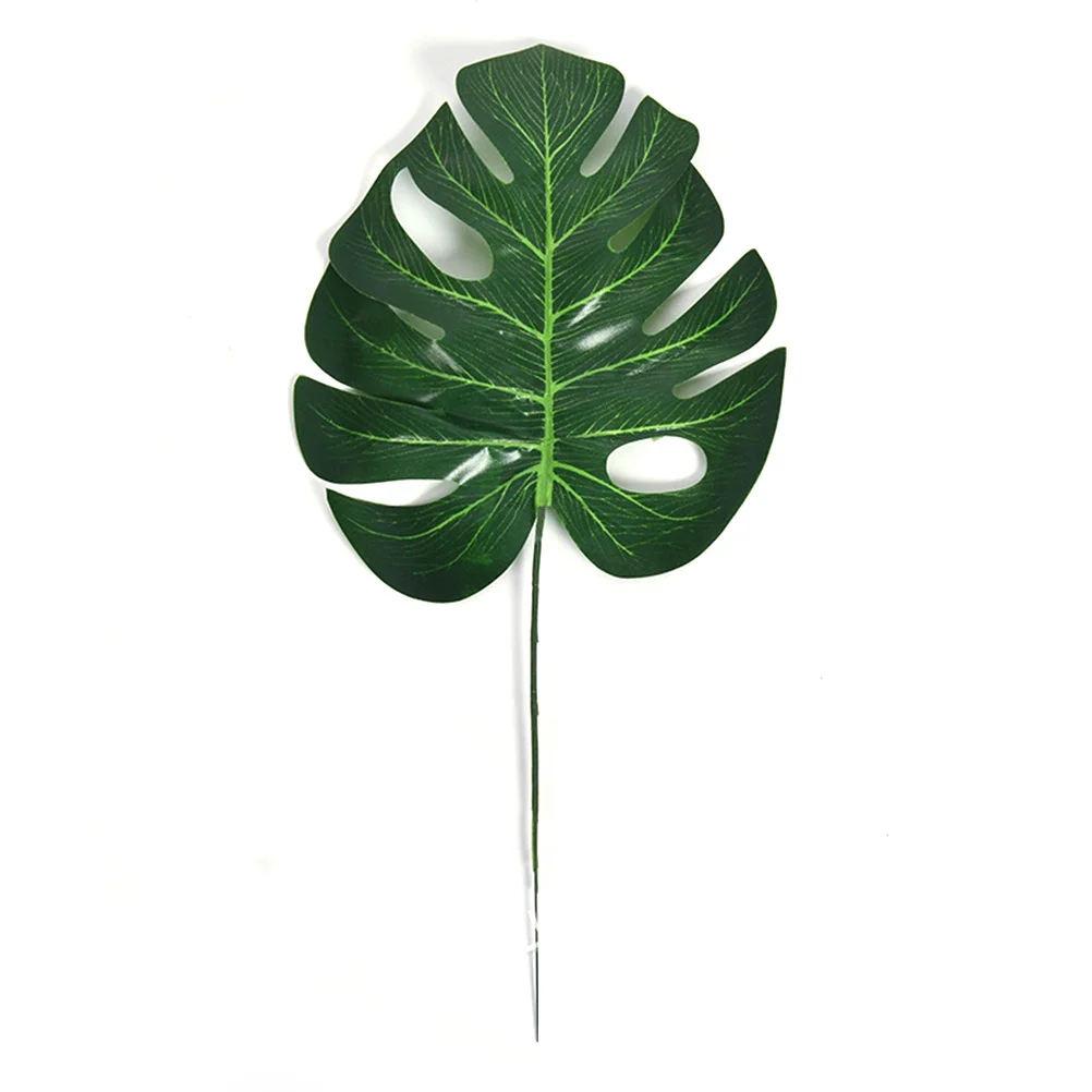 

10Pcs High Simulation Artificial Monstera Tropical Leaf Plant Large Size Home Office Party Garden Decoration Display