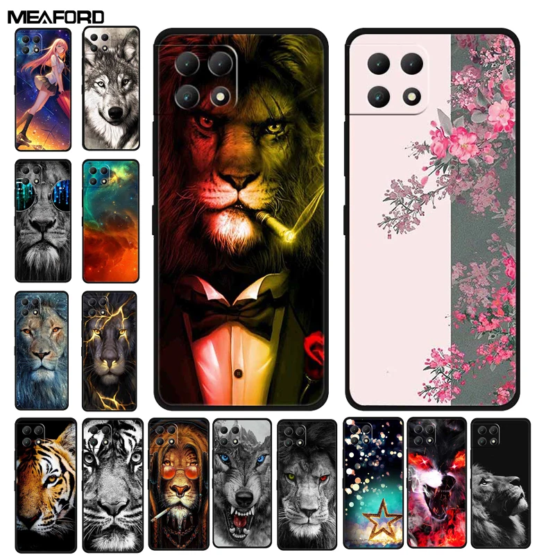 For T-Mobile Revvl 7 5G Case 7Pro 5G 2024 Wolf Lion Soft Silicone TPU Back Cover for T-Mobile REVVL 7 Phone Case T Phone 2 5G