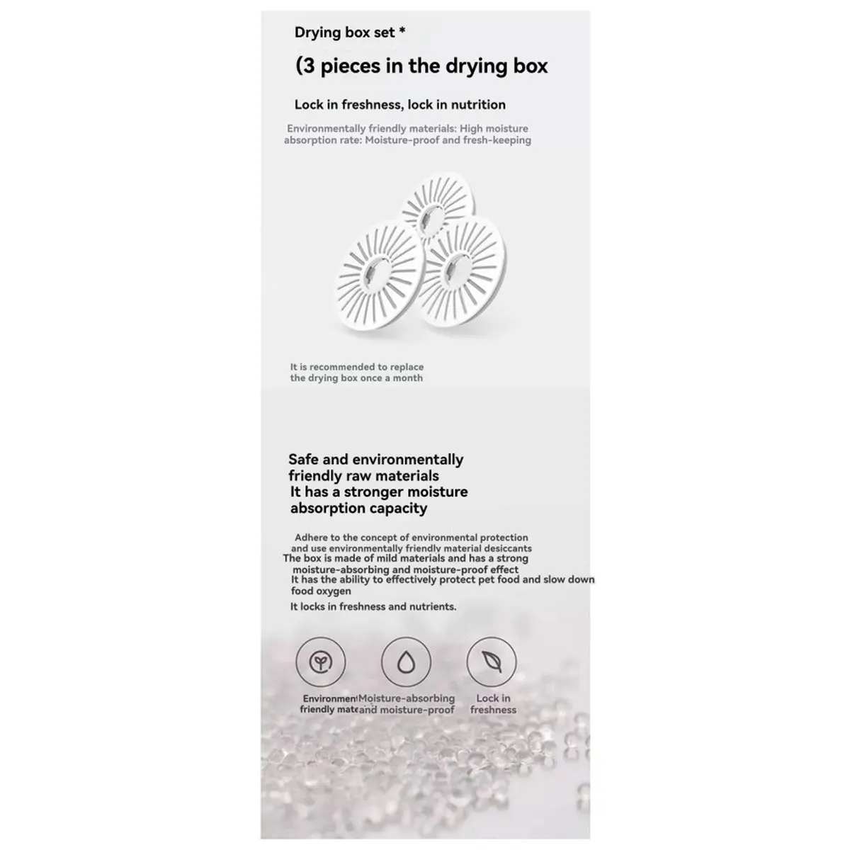 TCE  Food Feeder Desiccant Cartridge Connected to APP Smart Reminder Expires for Mi 1 Pet Feeder Cat