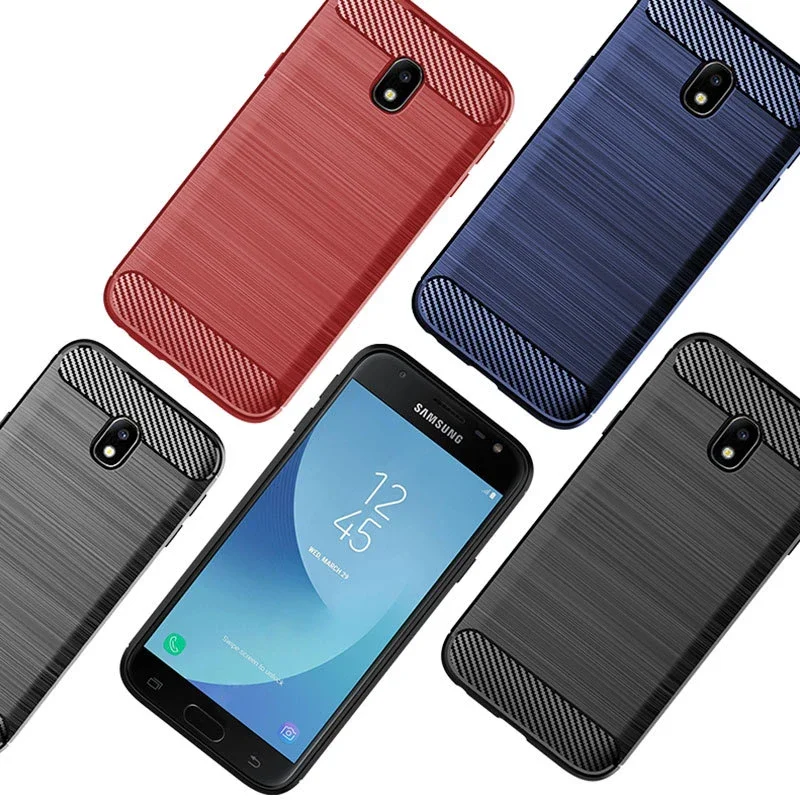 Case For Samsung Galaxy J3 2017 J330 Case EU version) Silicone TPU Bumper Carbon Cover for Samsung Galaxy J3 Pro 2017 J330 J330F