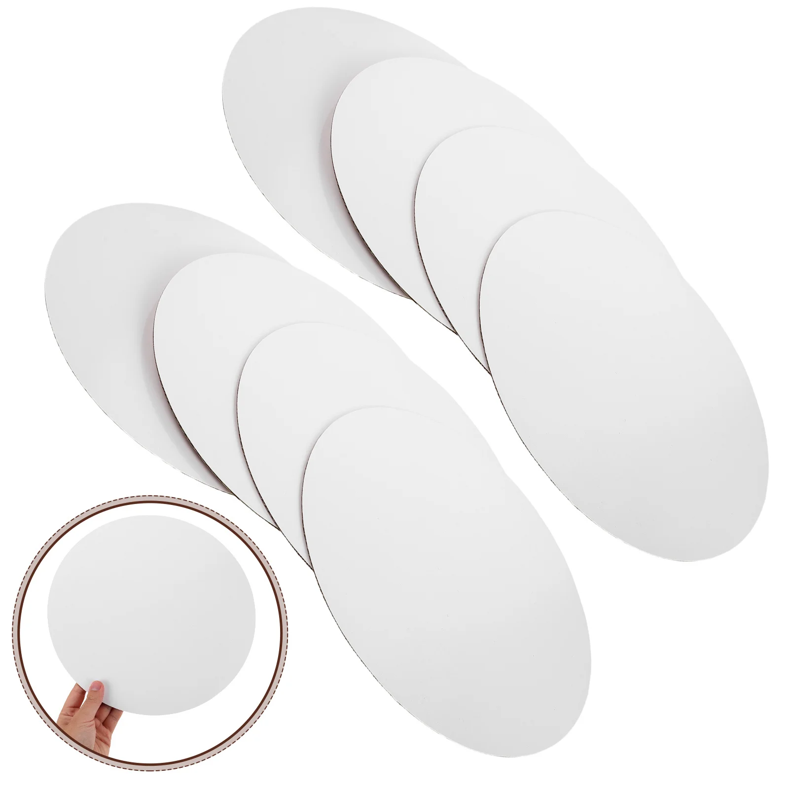 

25pcs Boards Round 12 Inch White Cardboard Cake Bases Greaseproof Waterproof For Birthday Wedding Cake Display Pastry Dessert