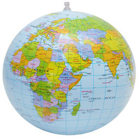 16inch Inflatable Globe Education Geography Toy Ball Map Balloon Beach Home Accessories Home Decor