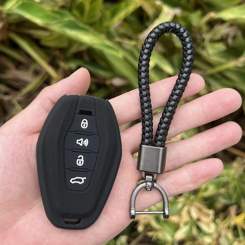 Silicone Car Key Cover Case for Chery JETOUR X70 X70plus X70m X90plus X95pro 4button Car Key Accessories