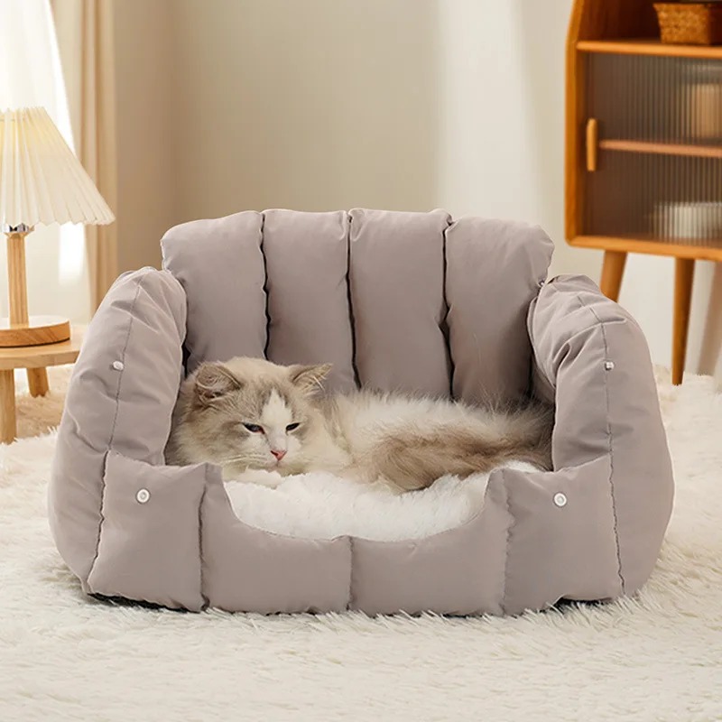 

Winter Arch Cat Nest Warm General Non-stick Cat Bed Cat Baby Sofa Sleeping Semi-enclosed WinterCat Dog Sleep House