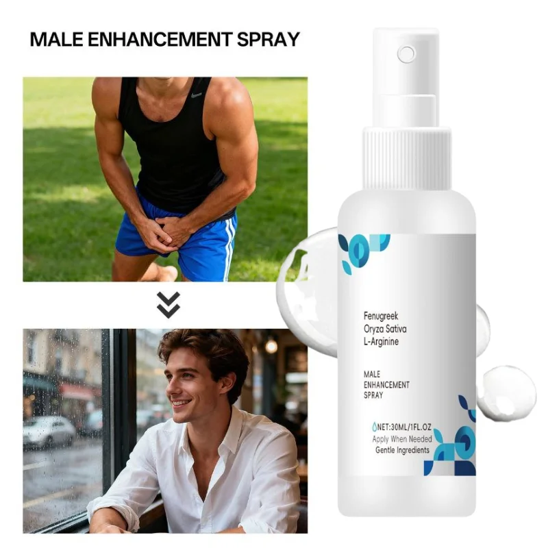 30ml Herbal Men's Enhancement Care Spray  Long-Lasting Support Fast-Absorbing Non-Irritating Gentle Formula for Daily Skin Care