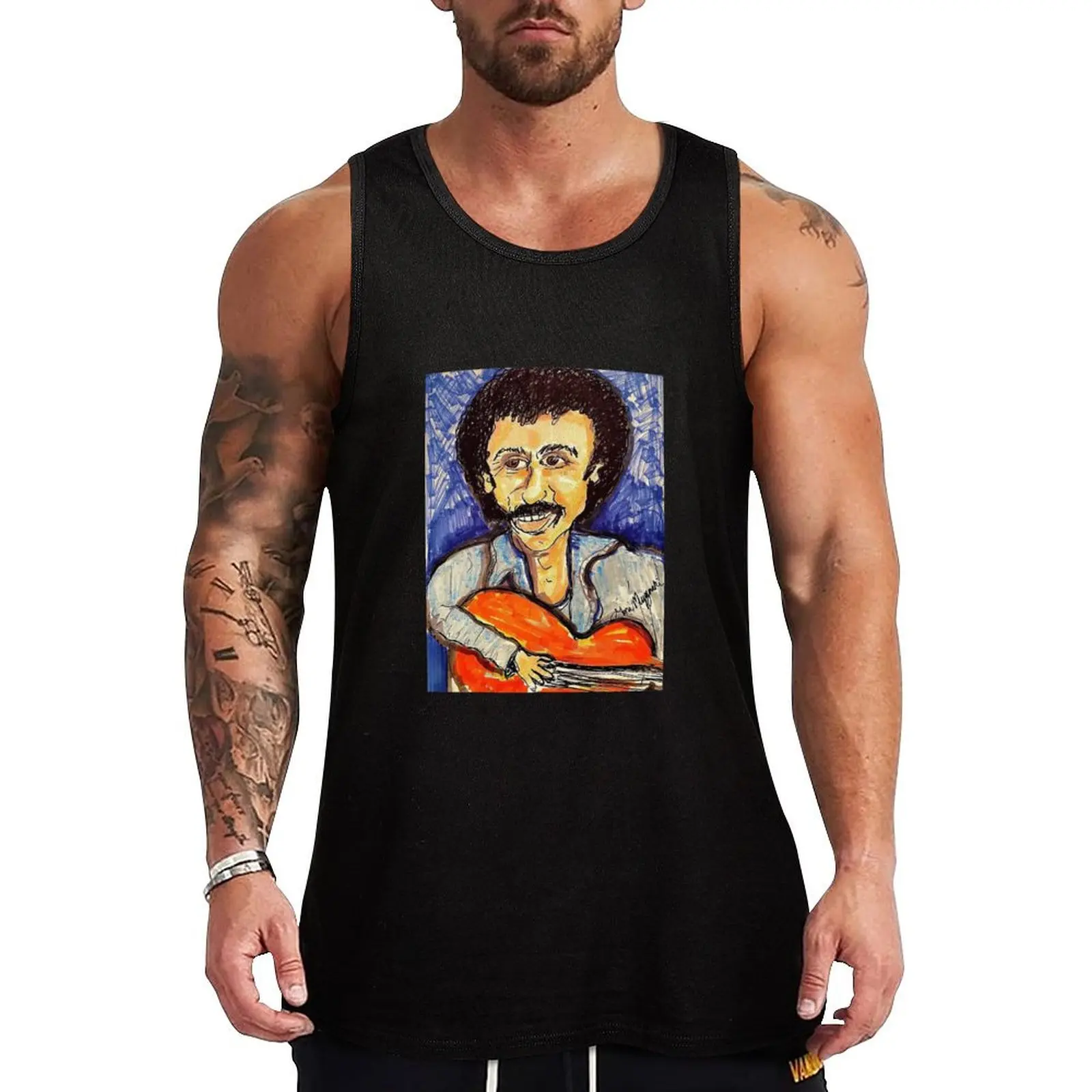 

Jim Croce Tank Top Men gym sportswear summer Men's tops