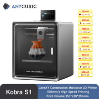 Anycubic Kobra S1 Multi-Color 3D Printer Core XY Stable Structure Max Speed 600mm/s High Precision Ultra-Quiet 3D Printer