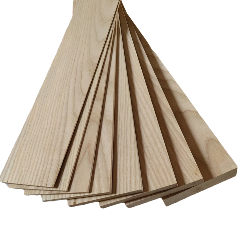 Custom Natural White Wax Wood Strips Slats 2 Pieces, 1mm to 10mm Thick, Widths 100 to 120mm, for DIY Furniture Woodworking