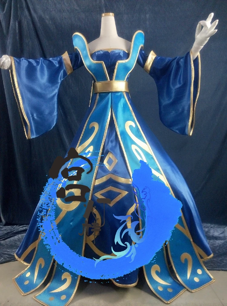 Irelia H Store Custom size made Sona from LOL Sona Cosplay Costume Original skin Halloween Games Dress female