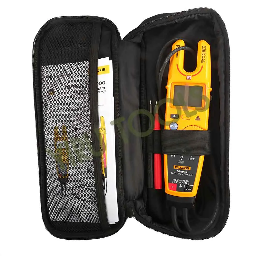 Fluke T6-1000 Non-Contact AC True RMS Voltage/Current Clamp Meter with Hz, Resistance Test