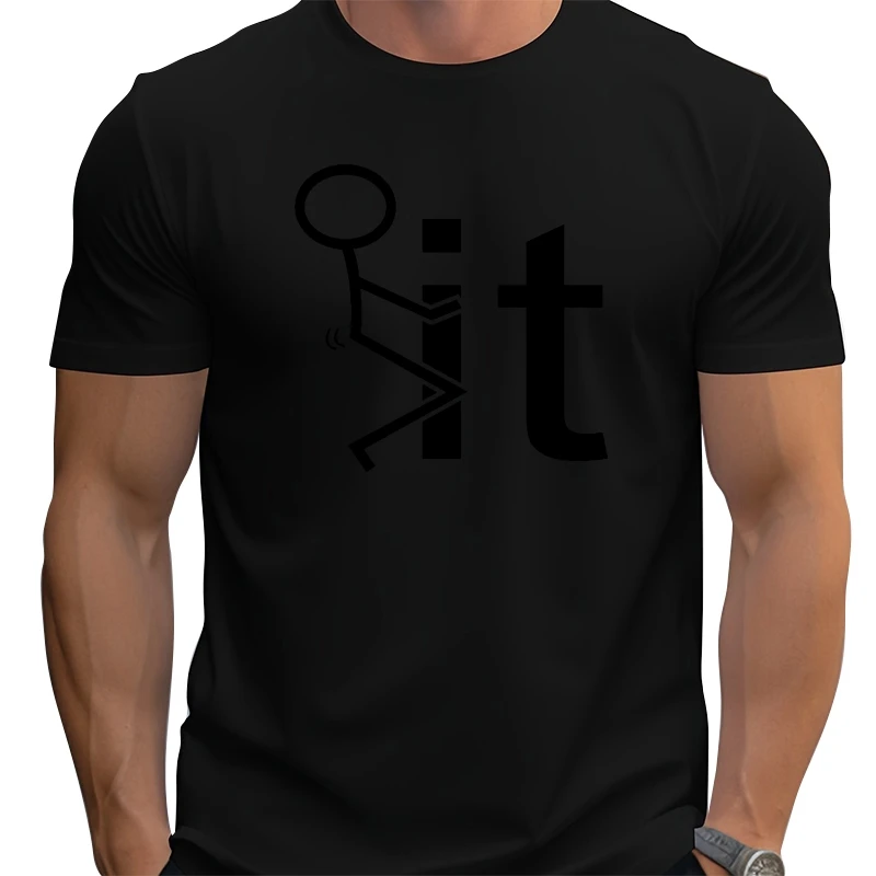 

Футболка Bfshirts Screw It, мужская хлопковая мужская забавная футболка с принтом и короткими рукавами