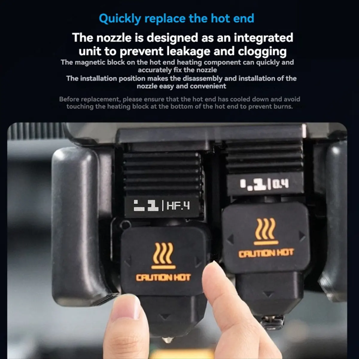 

Для H2D High Hotend H2D лазерные высокоскоростные аксессуары для сопел из закаленной стали 0,4 мм, высокопроизводительная насадка для быстрой замены [дневник жизни]