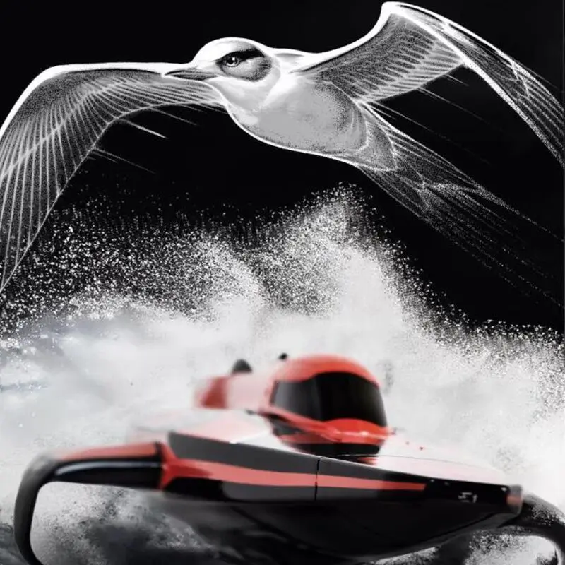 E1 Racebird التحكم عن بعد الحوامات المياه مجنح نموذج هدية عيد ميلاد محرك خارجي محرك تبريد المياه قارب كهربائي Rc