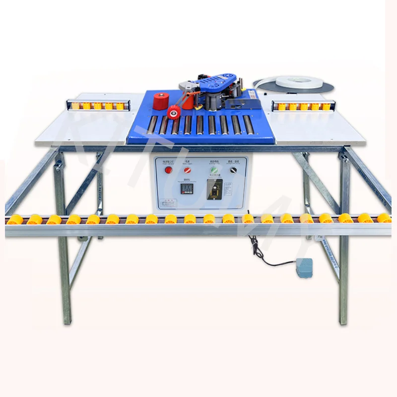 220V Woodworking Banding Machine Double Side Gluing Portable Edge Bander Woodworking Edge Banding Machine