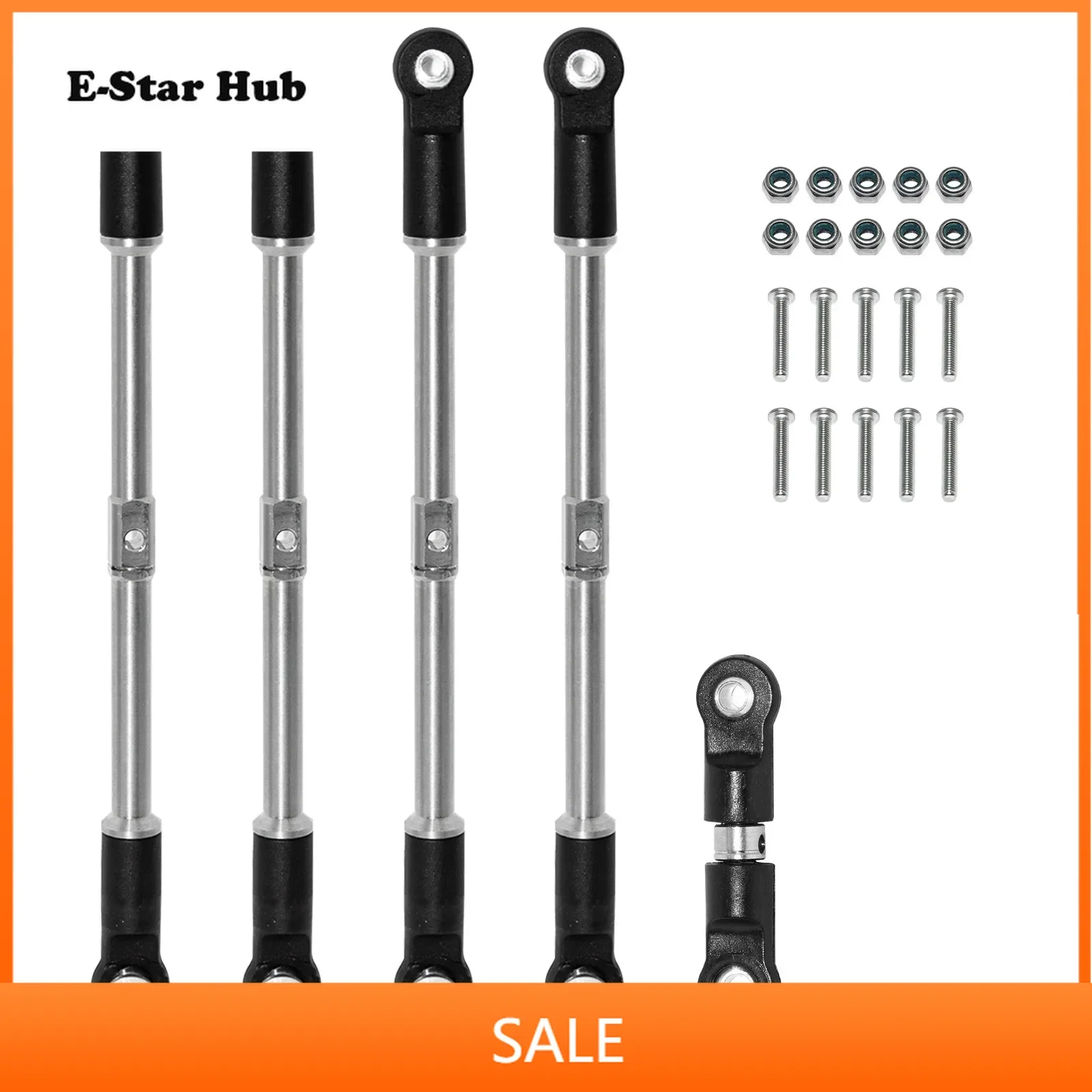 Stainless Steel Steering Rod for ARRMA 1/8 6S KRATON OUTCAST 1/7 BIG ROCK Metal Upgrade Parts Kit RC Car OP Accessories