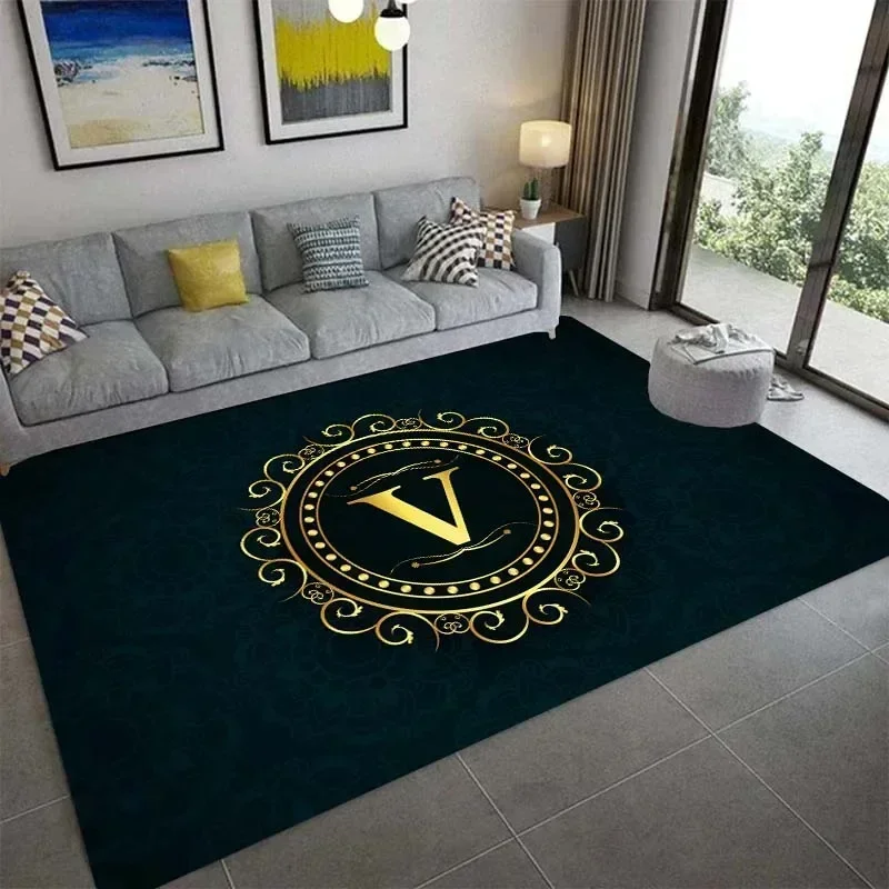 

3D alphabet pattern carpet, living room bedroom housewares, garden lawn mat baby mat, bathroom kitchen carpet, birthday present