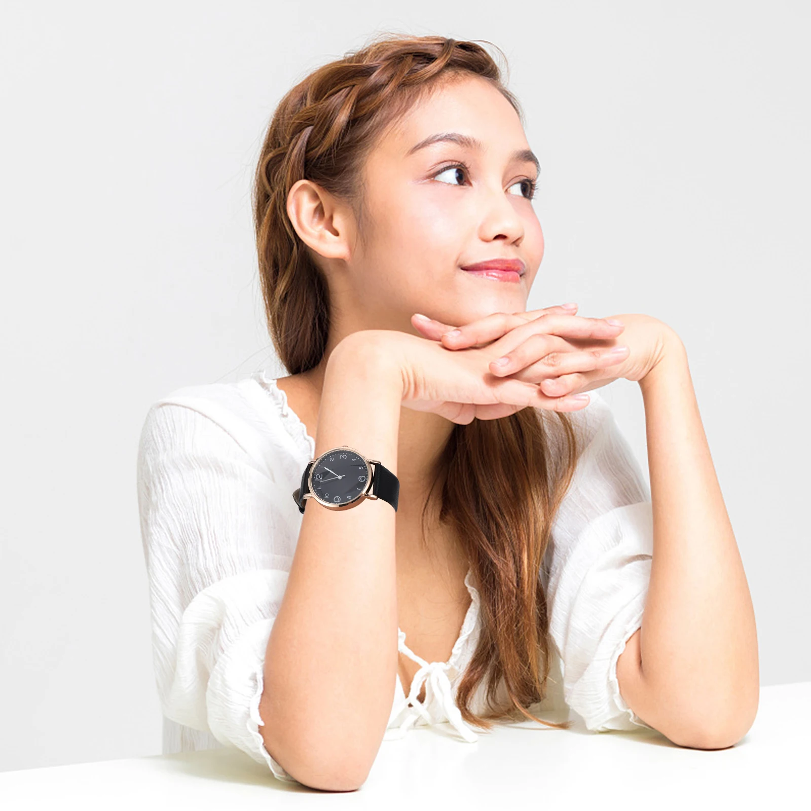 

Belt Watch Women Lady Wrist Female Fashion Watches Concise Quartz Adjustable Strap Daily Wear Party School Gift