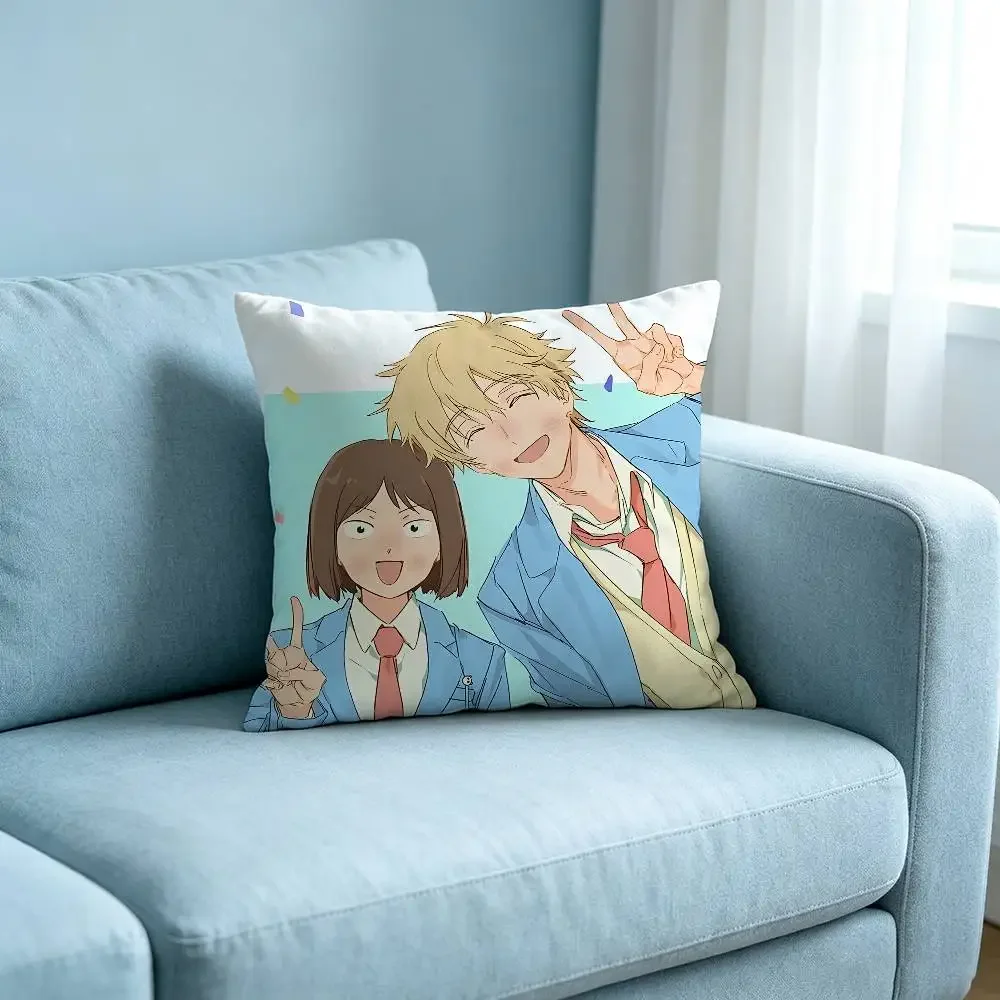 Anime Skip-And-Loafer Customizable Square Pillowcases, Stylish And Soft, Perfect For Beds, Cars, And Sofas.