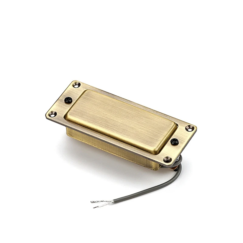 Sealed Mini Humbucker Double Coil Pickup For Electric Guitar Bronze Vintage Bronze Small LP Style Pickup With 2-Core