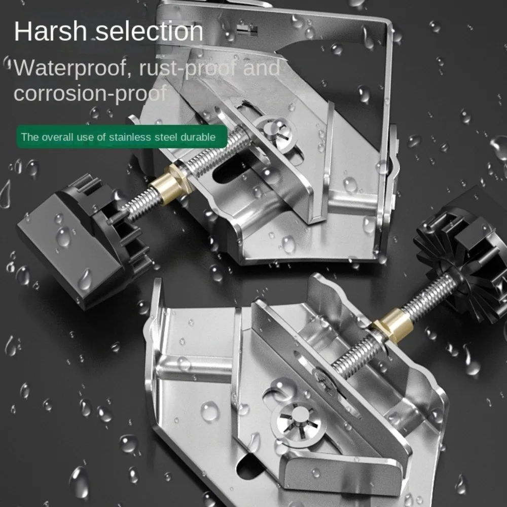 Угловой зажим из нержавеющей стали, прочный вспомогательный угловой зажим, локатор, регулируемый открытый/закрытый фиксирующий зажим на 90 градусов