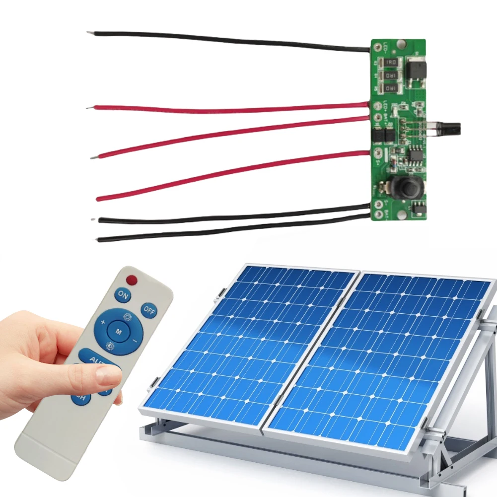 3.2V 3.7V Solar Street Light Control Panel Circuit Board Remote Control Solar Street Light Driver Board Solar Lamp Board