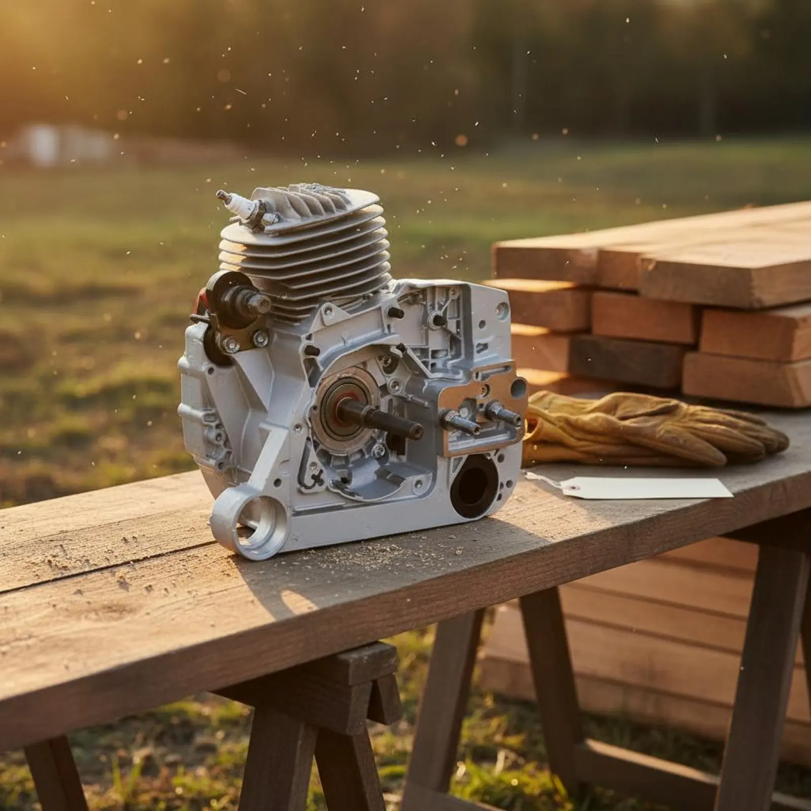 MS660 Engine Housing Kit High-Quality Materials MS066 Engine Engine Housing Power Saw Engine Housing Long-Lasting Power Tool