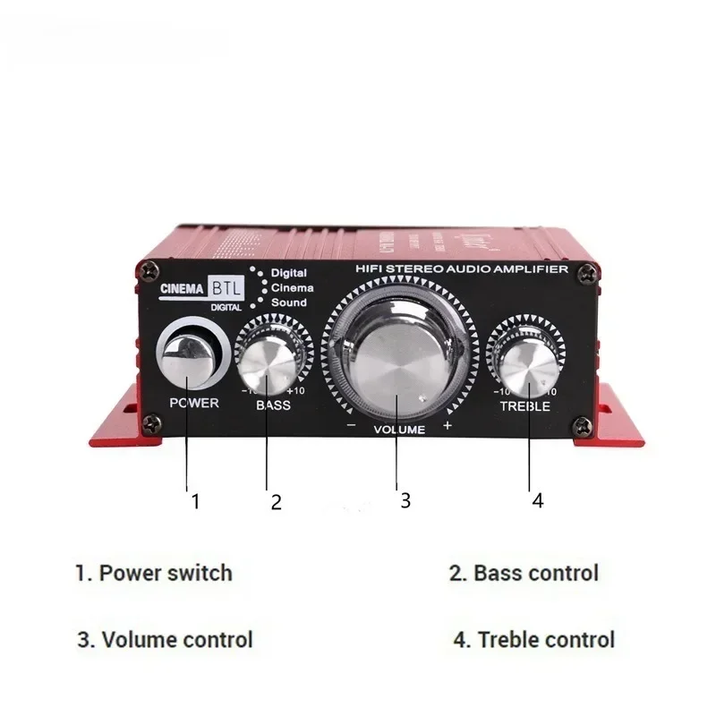 Ma-170 2-kanaals Hifi Stereo Eindversterker Auto Muziek Luidspreker Video Audio Arcade Game Raspberry Pi Automaat Diy Kit