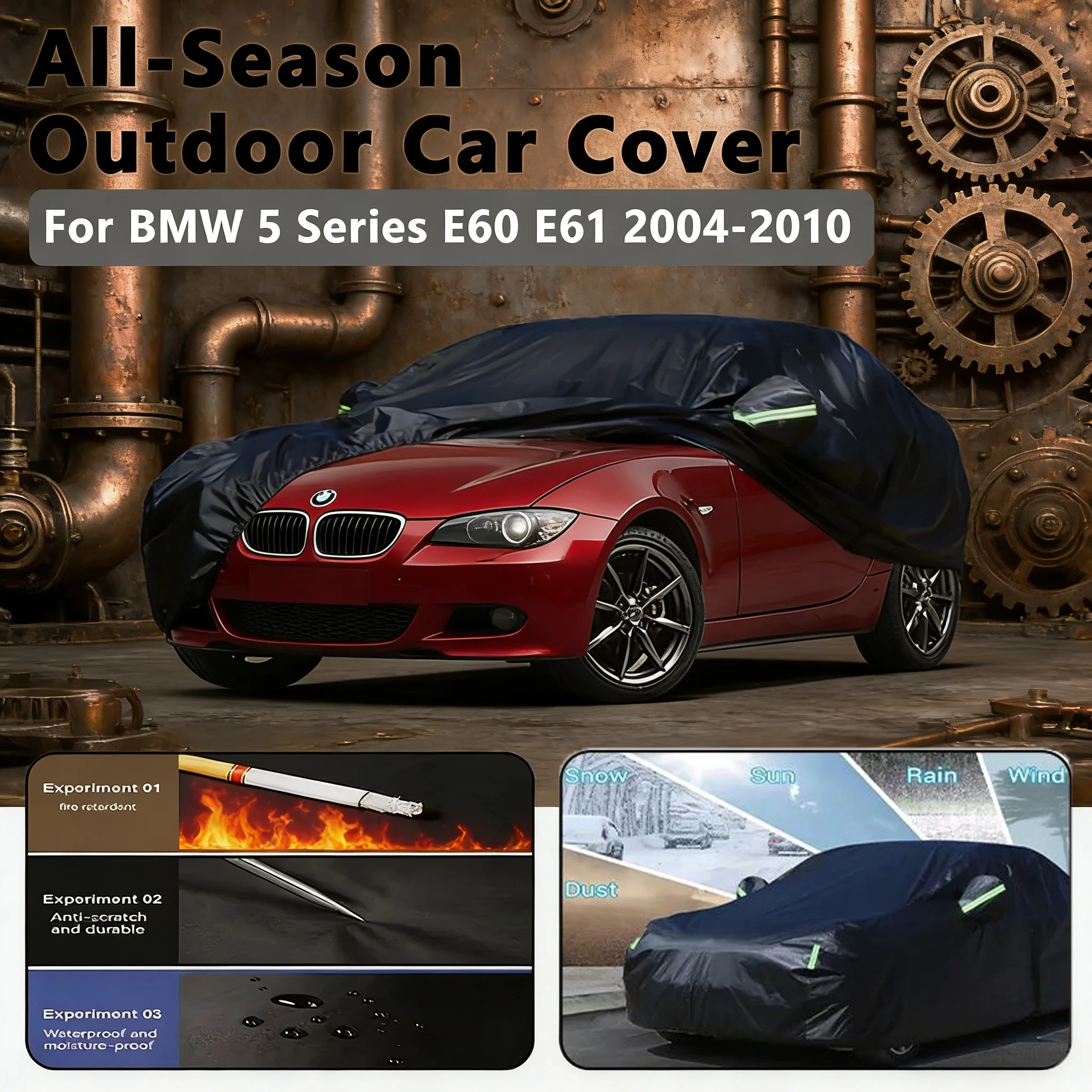 

For BMW 5 Series E60 E61 2006 2007 2004-2010 Car Full Cover - All Weather Auto Protection Accessories 2005 2008 2009