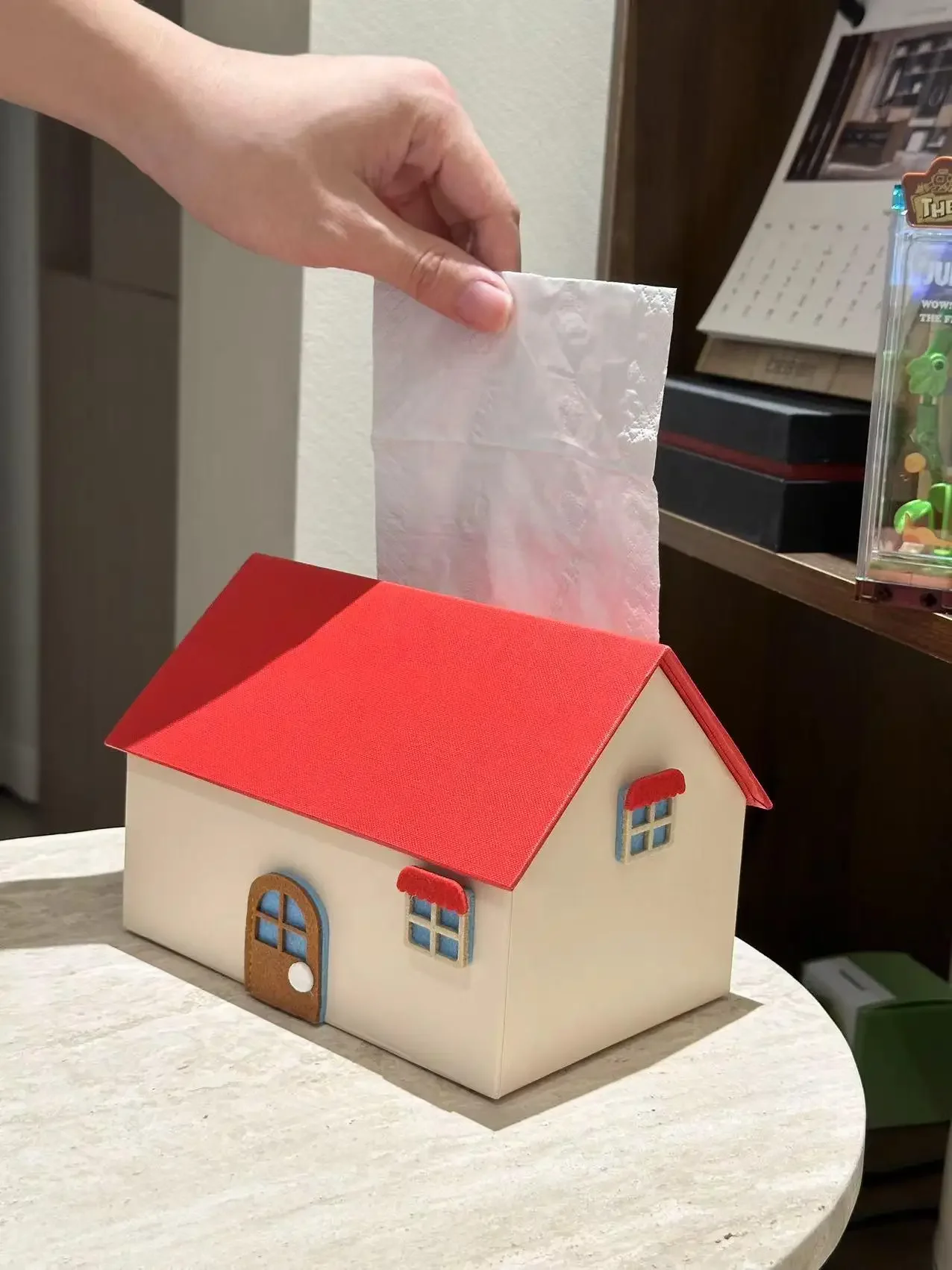 Creative Cute Cartoon Tissue Box Holder Living Room High Aesthetic Value Home Decorative Item Storage Box for Napkins