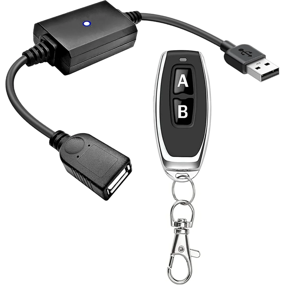 A002 DC5V USB Wireless Remote Control Switch 433mhz Drive Switch LED Light Mini Motor Bar Reading Light Fan